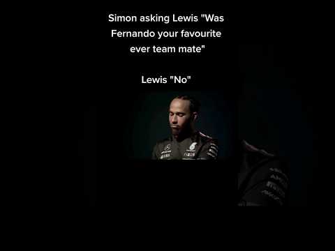 Lewis Hamilton on Fernando Alonso