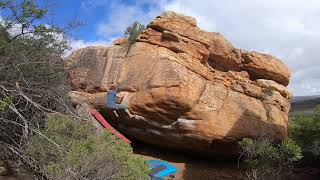 Video thumbnail of Big little lies, 8a. Rocklands