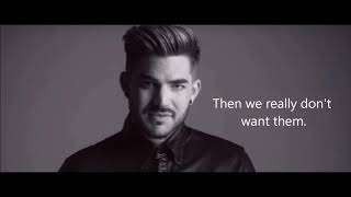 Run Away- Adam Lambert Lyric Video.