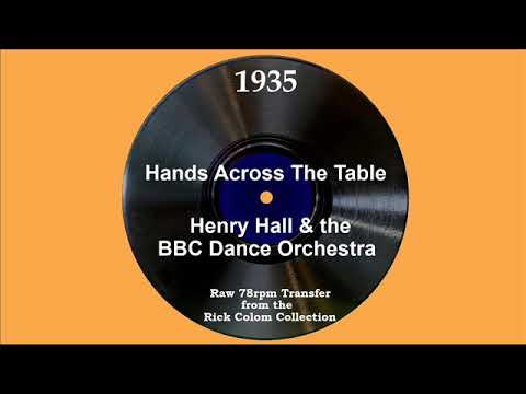 1935 Henry Hall/BBC Dance Orchestra - Hands Across The Table (Dan Donovan, vocal)