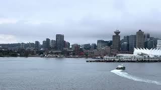 Sailing past Canada Place in Vancouver, BC, Canada, on the Royal Princess Cruise Ship