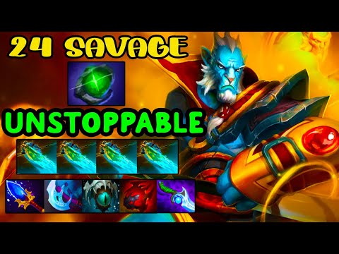 INTENSE 24 SAVAGE [ Phantom Lancer ] UNSTOPPABLE CRAZY CARRY LATE GAME - DOTA 2 GAMEPLAY