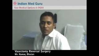 Mr. Kumar , Bhutan patient video testimonial India
