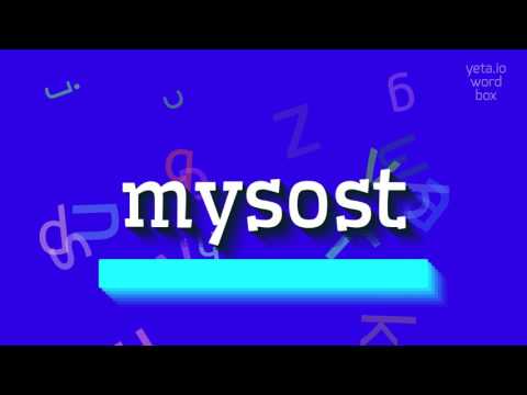 MYSOST - HOW TO PRONOUNCE IT? #mysost