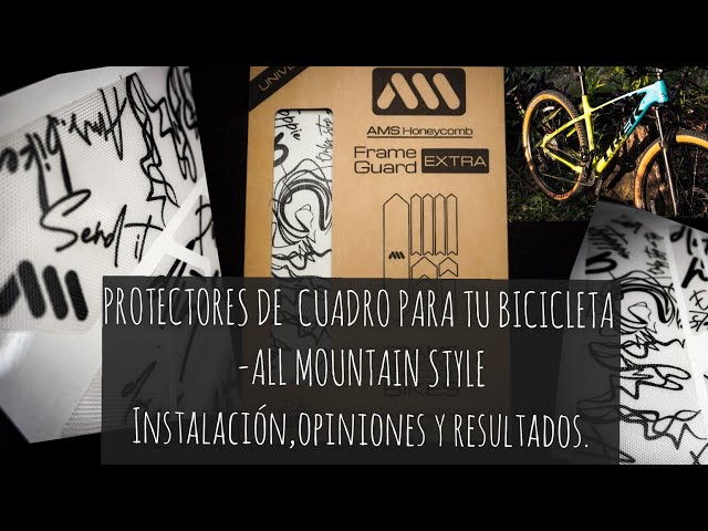 Vídeo relacionado con All Mountain Style | Protector Cuadro Bicicleta MTB | Protector Adhesivo Cuadro Bici Modelo Extra con 10 Protectores | Protege tu Bicicleta de Arañazos y Golpes