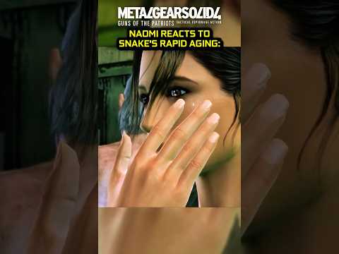 Naomi reacts to Snake's Aging 💔 - MGS4 #shorts #gaming #edit #viralvideo #mgs