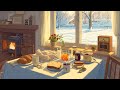 Peaceful 1950s Winter Morning Gentle Vintage Jazz With Oldies Playing In Another Room
