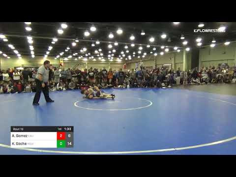 122 Lbs Rr Rnd 1 Aleena Gomez California Red Vs Kennedi Gocha Michigan Dual