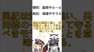 【ブルアカ雑学解説】風紀ってどういう意味？【ブルーアーカイブ】【なんでも知ってるソサエティ】#ブルアカ #解説 #マコト #イブキ