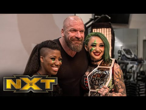 Moon & Blackheart’s first photoshoot as Tag Team Champions: WWE Network Exclusive, March 10, 2021