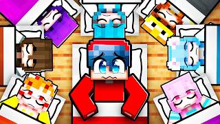 I Had a SLEEPOVER with 11 GIRLS in Minecraft!
