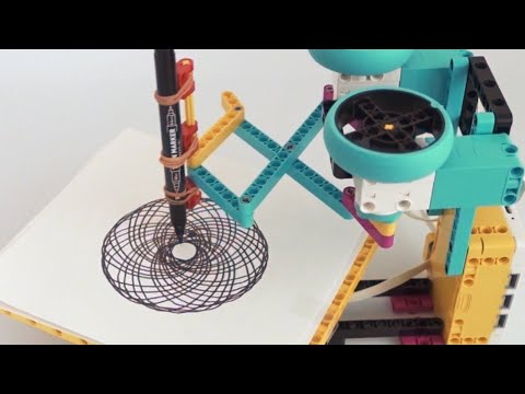 LEGO Let's make drawing robot.#spikeprime #lego education