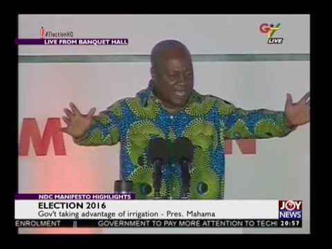 NDC Manifesto Highlights on Joy News(13-9-16) - Part 2