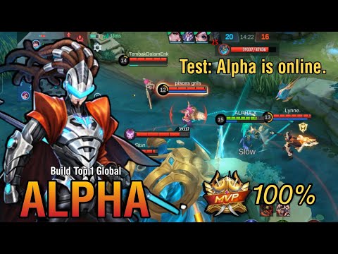 Test: Alpha is Online - Alpha Lifesteal and Damage - Build Top 1 Global Alpha - MLBB