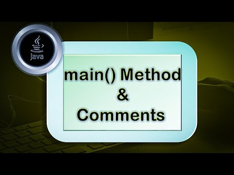 Main Method And Comments In Java By Easy Programming Tutorials