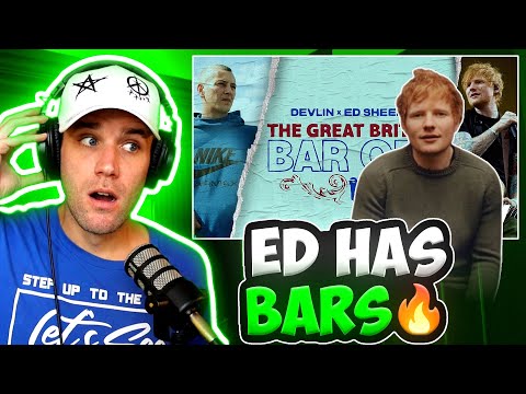 ED SHEERAN CAN RAP RAP?! | Rapper Reacts to Devlin x Ed Sheeran - The Great British Bar Off (SBTV)