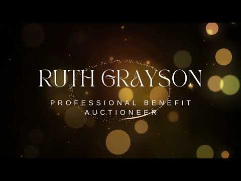Promotional video thumbnail 1 for Ruth Grayson, Auctioneer & Emcee