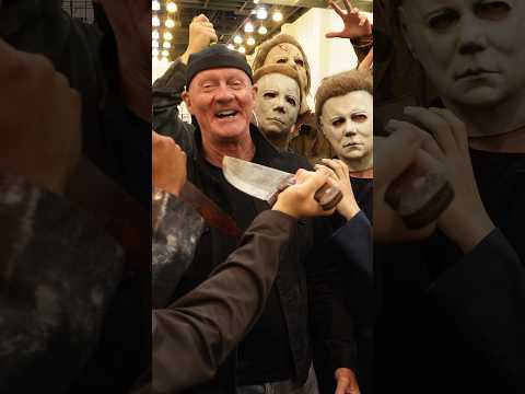 Real Michael Myers surprises us at Halloween 45! 🎃