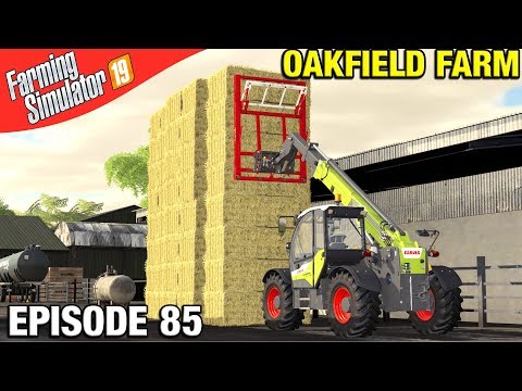 STACKING OUR BALES Farming Simulator 19 Timelapse - Oakfield Farm Seasons FS19 Episode 85