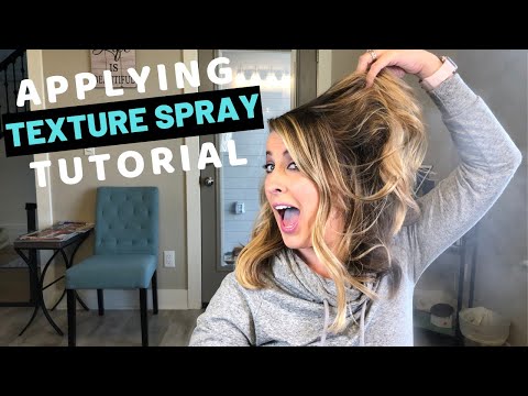 Using Texture Spray On Your Hair | How To Apply...