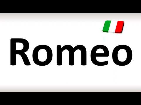 How to Pronounce Romeo (Italian)