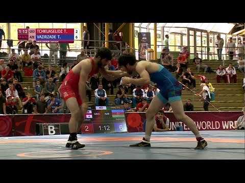 BRONZE GR - 84 kg: T. TCHKUASELIDZ (GEO) df. T. VAZIRZADE (AZE) by FALL, 15-8