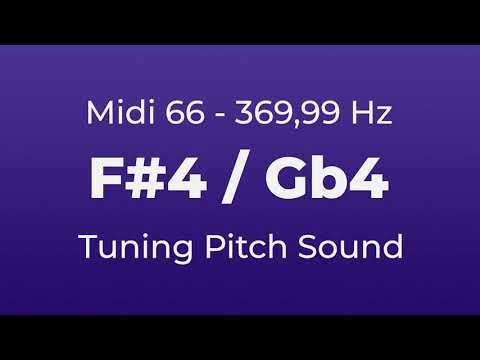 F#4 or Gb4 Tuning Pitch | 369,99 Hz | Midi Key 66