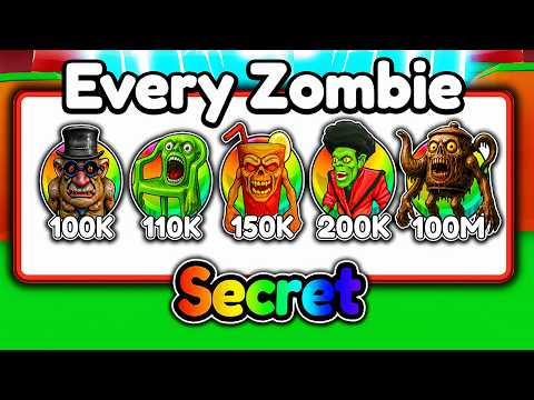 Starting Over as NOOB with EVERY SECRET in Brainrot Zombie Evolution!