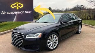 “Air Suspension System Fault” warning in Audi A8 – Reasons