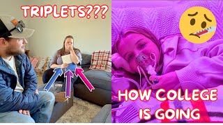 SHE SAID IT’S TRIPLETS… 😳 | BRYLEIGH IS HOME SICK | Family 5 Vlogs