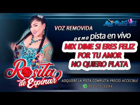 ROSITA DE ESPINAR / MIX DIME SI ERES FELIZ - POR TU AMOR - NO QUIERO PLATA PISTA A1  REMOVIDA