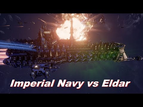 Imperial Navy vs Eldar! Rank 159, Heroic Difficulty, 1500 Points - Battlefleet Gothic Armada
