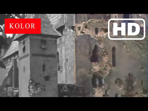 Malbork zniszczony podczas ofensywy radzieckiej (1945)