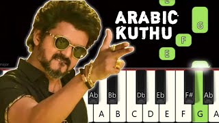 Arabic Kuthu Song  Beast  Piano tutorial  Piano No