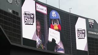 2023.06.06 ZOZOマリンスタジアム ヤクルトvsロッテ つば九郎 きょうのひとこと