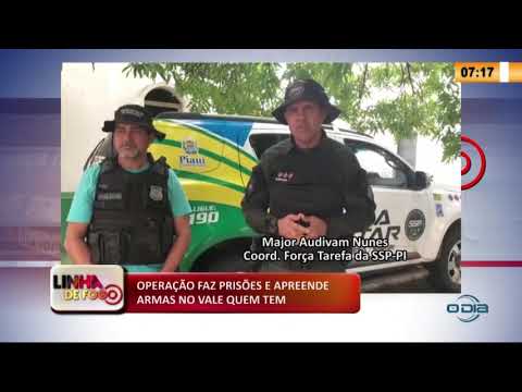 LINHA DE FOGO 16 03 2020 OPERAÇíO FAZ PRISí•ES E APREENDE ARMAS NO VALE QUEM TEM