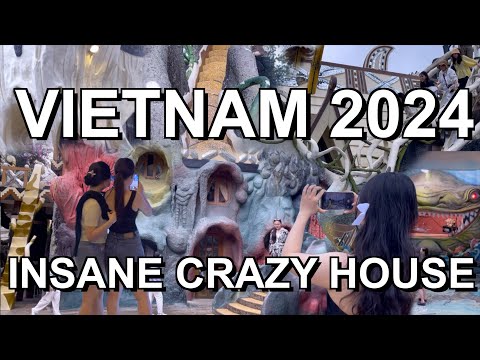 The Crazy House Da Lat 🇻🇳 Walking Tour Vietnam 2024