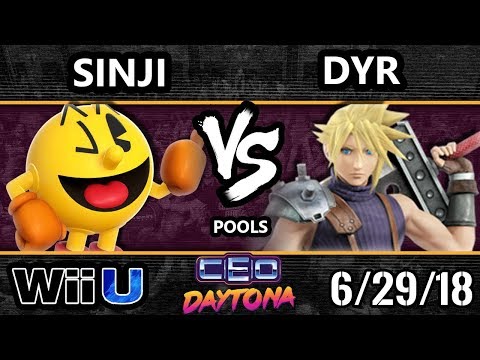 CEO 2018 Smash 4 - DA | Sinji (Pac-Man) Vs. dyr (Cloud) Wii U - Pools