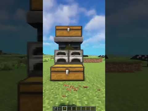 Minecraft Super Smelter: Simplest, Automatic, ANY SIZE! | Minecraft Builds #shorts #minecraftshorts