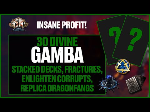 Path of Exile | Big Gamba HUGE PROFIT | Stacked Decks, Fractures, Reliquary Keys & More