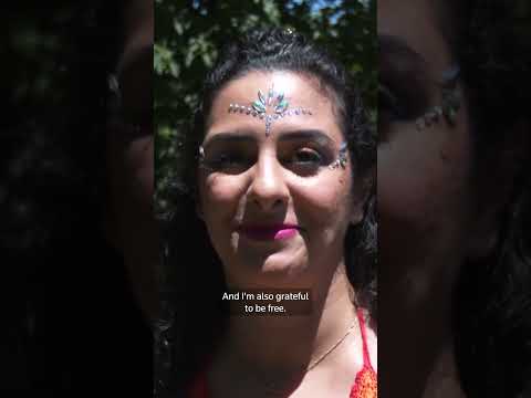 Video Thumbnail: Thousands march for Pride in New York and Toronto