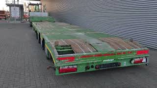 低平板半挂车 Meusburger MTS-4 4 Meter Extandable Mega 80 CM! | 图像 4 - Autoline