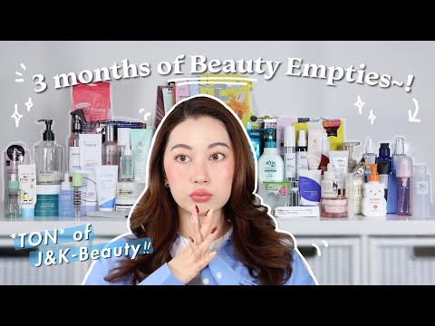 3 MONTHS of empties!! mostly J & K-Beauty~ [2025 Q4]