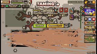 My first day back from being banned in Taming.io