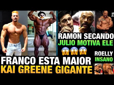 RAMON SECANDO - FRANCO ESTÁ MAIOR - KAI GREENE GIGANTE (VAI SUBIR ?) + BALESTRIN , ROELLY E MAIS