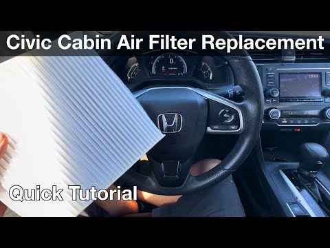 2020 Honda Civic How to replace the cabin air filter