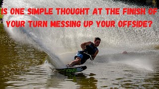 Are you afraid to rotate through your offside turn? The the one tip I every slalom skier should try!