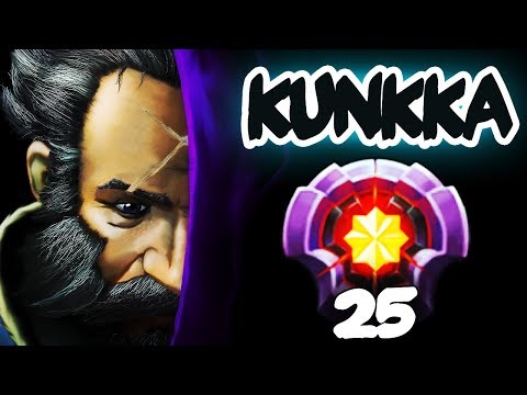 FIRST LEVEL 25 KUNKKA - New !Attacker Kunkka Spammer? EPIC Gameplay Compilation Dota 2