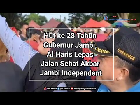 Gubernur Jambi,  Lepas Jalan Sehat Akbar Jambi Independent