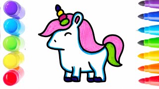 How to Draw a Cute Unicorn 🦄 Step by Step (Easy Drawing Tutorial)